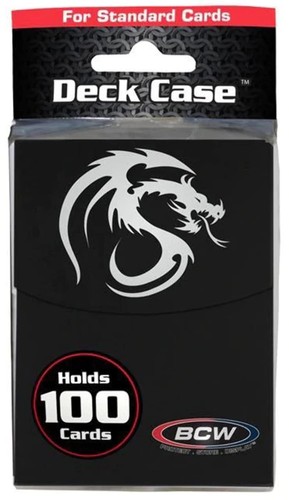 BCW Large Deck Box Case Gaming Card Holder MTG YuGiOh Storage + 1 Divider Black - Picture 4 of 6