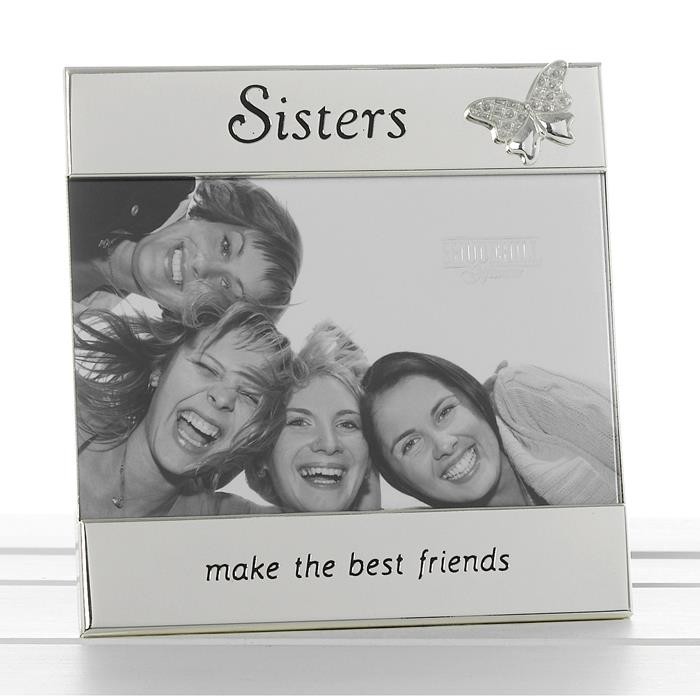 Message Photo Frame 6x4"" - Sisters