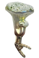 Inge Glas Mushroom Chanterelle 10025S023 German Glass Christmas Ornament