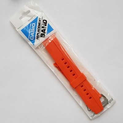 Genuine Factory Watch Band 20mm Orange Resin Strap Casio Edifice EFM-502-1A4