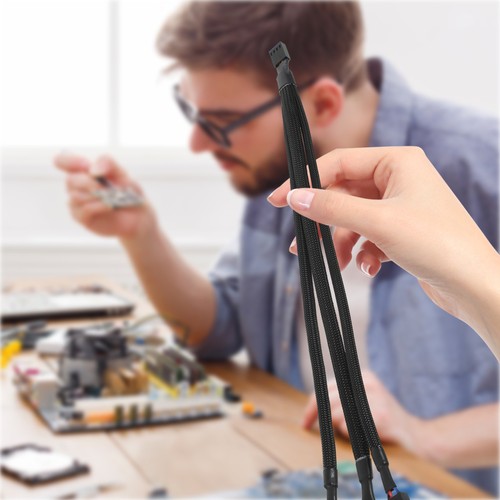2pcs Fan Splitter 4 Pin Pc Fan Splitter 4 Pin Fan Splitter Fan Splitter 3 Way - Afbeelding 10 van 12