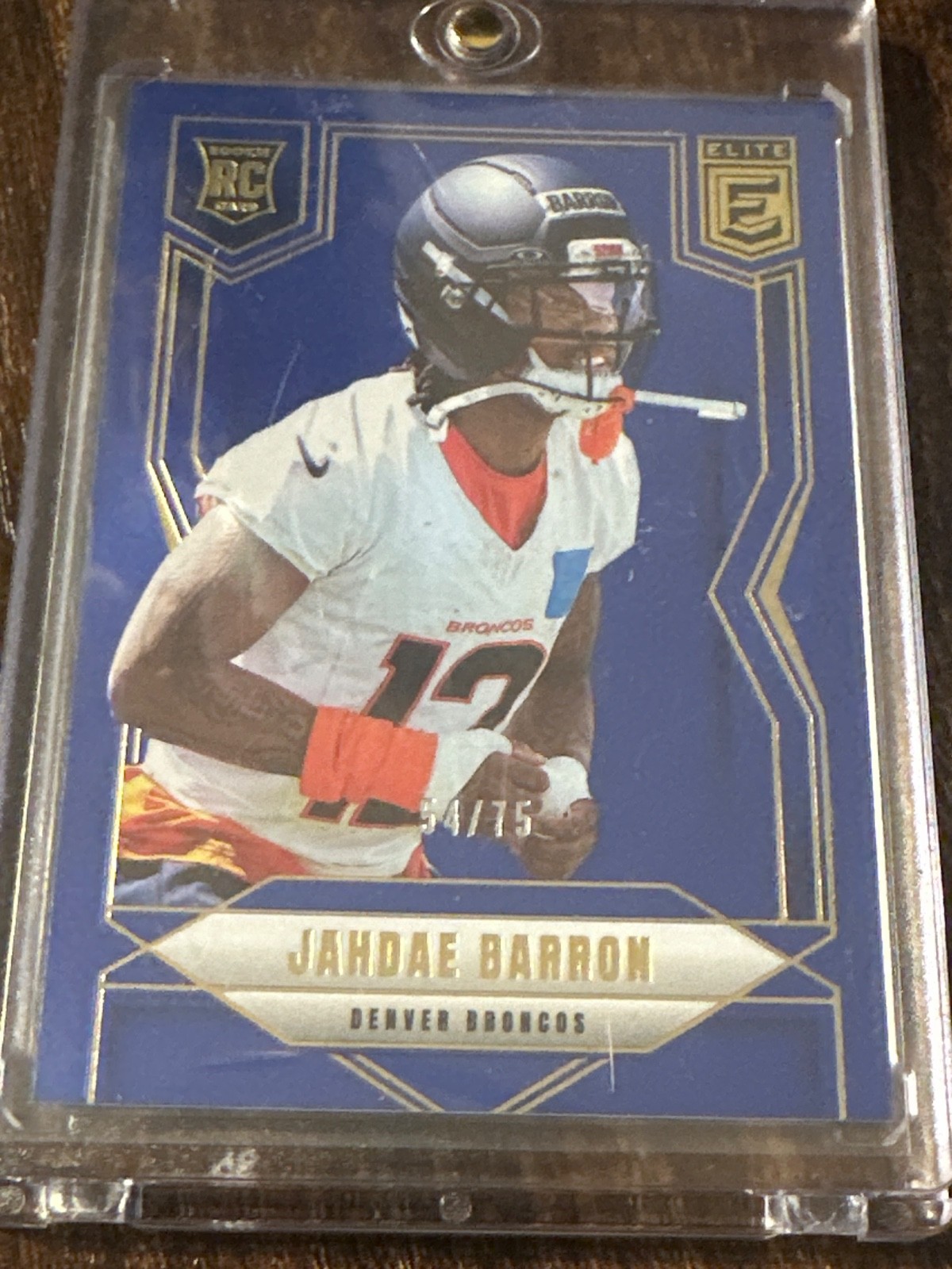 2025 Panini Donruss Elite - Jahdae Barron RC #168 54/75 Blue - Denver Broncos