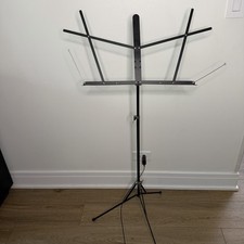 The Hamilton Black Music Stand Arm With Embossed Logo