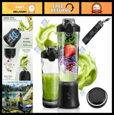 Portable USB-C Blender for Shakes & Smoothies, 20oz Travel Cup, Cordless, BPA Fr