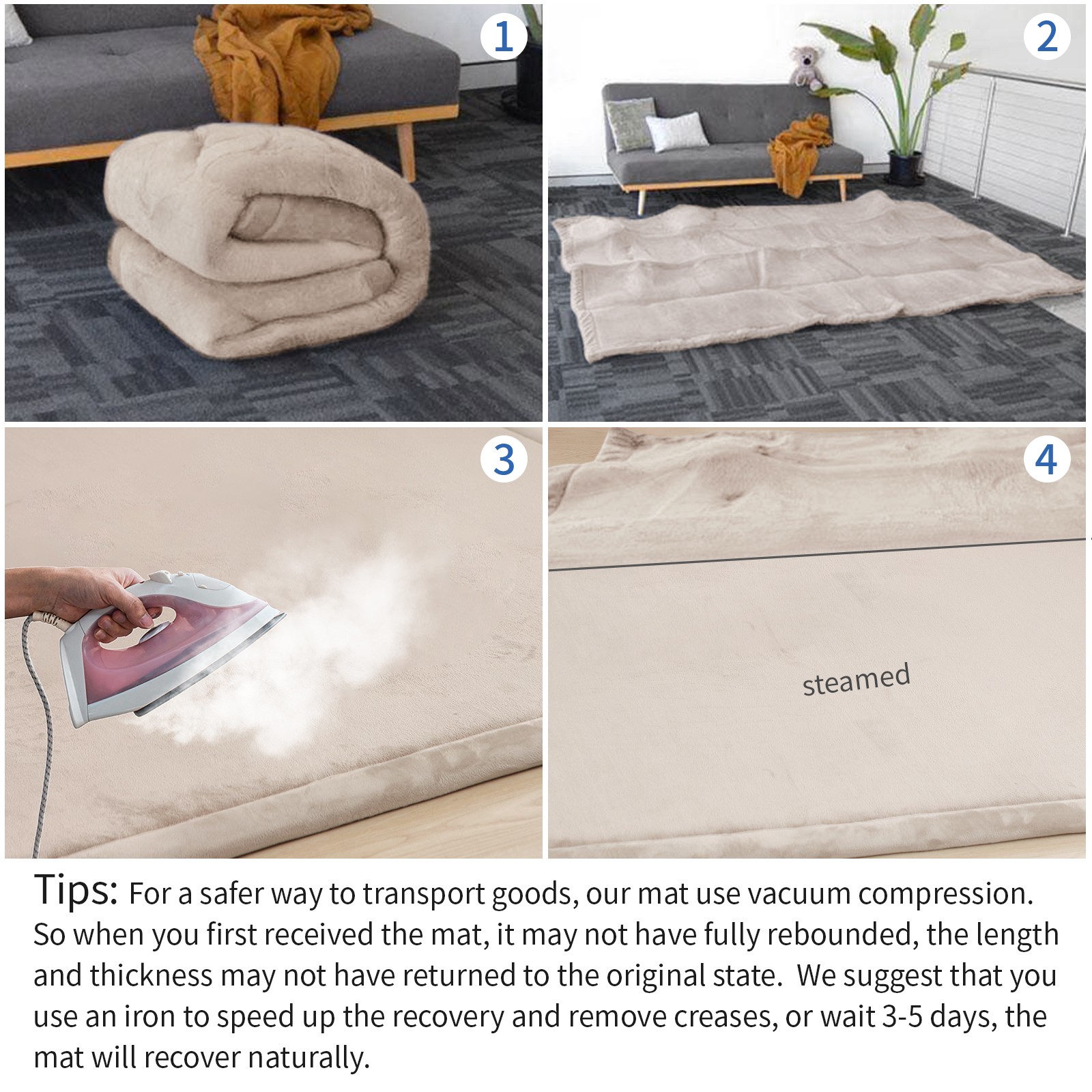 Baby Playpen Thick Memory Foam 50x50 Play Mat for Children's Rug Play Carpet