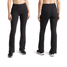Z by Zella Daily High Waist Ribbed Olive Green Flare Leggings