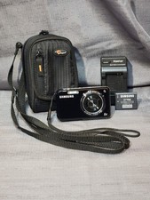 Vtg Samsung PL120 Digital Camera Dual LCD Selfie Screen 5x Zoom Tested Work READ