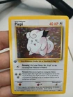 Base Set 1st Edition Clefairy 5/102 Holo 1999 German Pokemon Piepi
