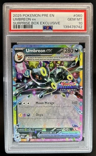 2025 Pokemon Prismatic Evolutions Umbreon ex Promos #060/131 PSA 10 GEM MINT