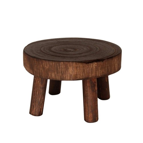YUIOP Mini Wooden Stool Display Stand Modern Plant Stand, Flower Pot Holder P...