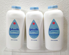 3Pk Johnson's Aloe  Vitamin E Baby Powder No Parabens/Dyes Big Size 22Oz Sealed