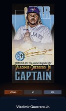 21 Topps Bunt DIGITAL Gypsy Queen Black Signature ICONIC Vladimir Guerrero Jr