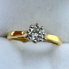 18ct Gold 0.45ct Diamond Solitaire Ring – Peplow Jewellers – RRP £2,975