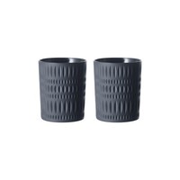 Nachtmann Ethno Becher 304 Ml 2Er Set Schwarz Whiskybecher GläSer-Set Tumbler