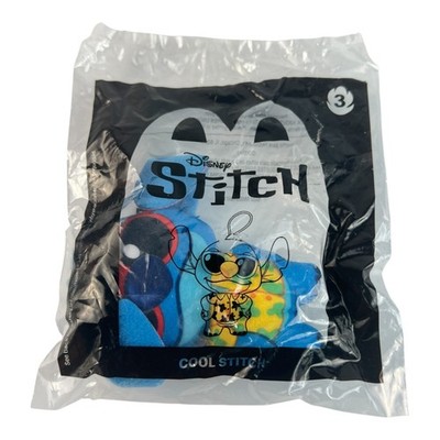 Disney Stitch Cool Stitch Plush Toy McDonalds 2022 Sealed Collectible