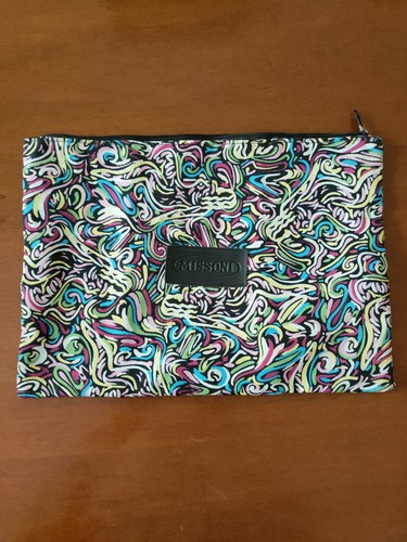 Pochette in vinile multicolor Missoni