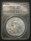 2015-P $1 Silver Eagle First Strike ANACS Certified MS70 #2564 of 4716