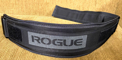 XS Rogue Weightlifting (Extra Small) BELT Black Nylon Designed by Matt Fraser