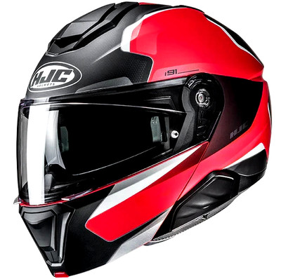 HJC i91 Felio Modular SunShield Motorcycle Helmet Red SM Small I-91 DOT USA