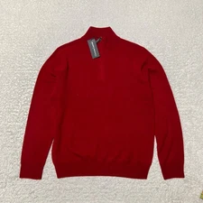 Christian Lacroix Cashmere Sweater Men Medium Quarter Zip Pullover Lightweight