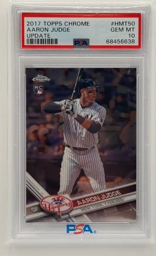 2017 Topps Chrome Update Aaron Judge #HMT50 RC New York Yankees PSA 10