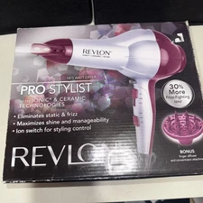Revlon Ceramic Hair Dryer 1875 Ionic Pro Stylist  Model RV484 Styling Tool Blow