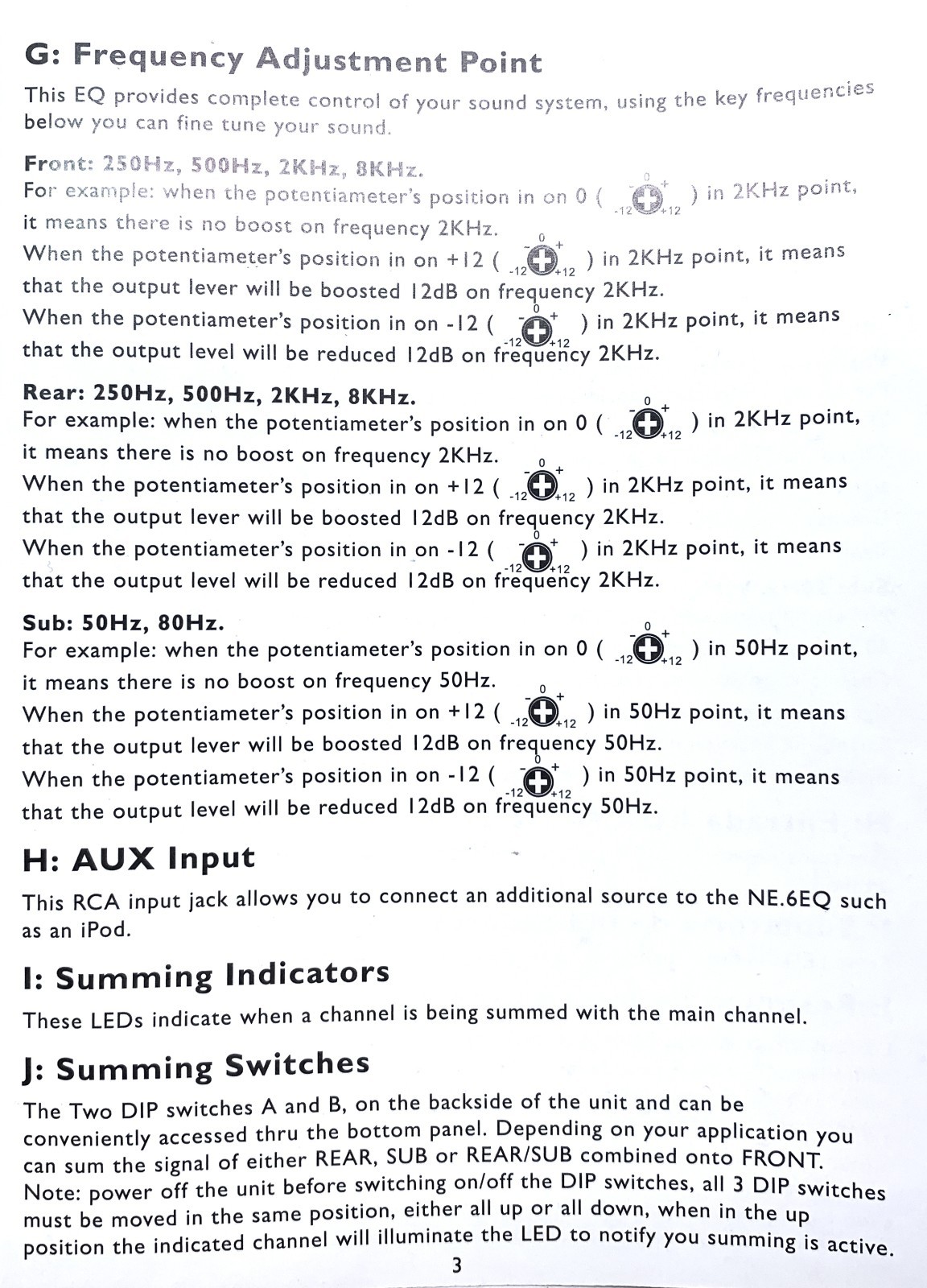 Nakamichi Car Audio 8 Band Electronic Equalizer EQ Sub Crossover Network NE8EQ