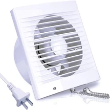 SAILFLO 4 Inch Wall-Mounted Exhaust Fan, 12W Ventilation Extractor with Anti-Bac
