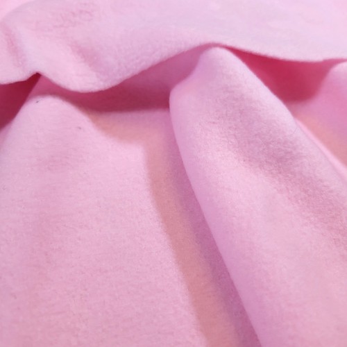Pink Fleece Fabric 62 x 22" Soft Warm Material, Craft Sewing Unbranded Remnant