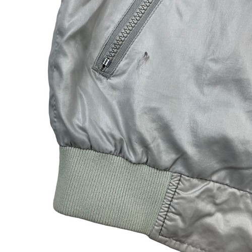 VTG Swingster Men's 100% Nylon Full Zip Checkmate Racing Jacket Silver • XS - Picture 13 of 13