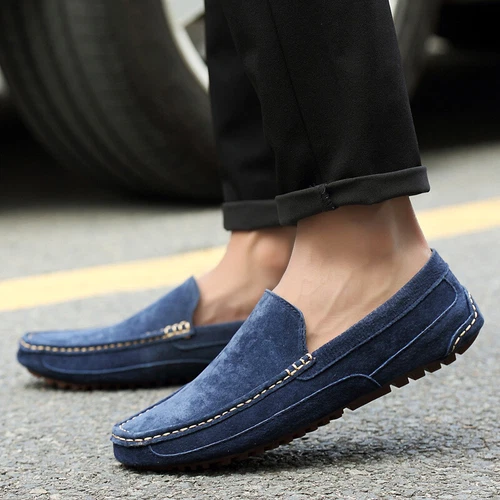 Men Driving Loafers Shoes Casual Slip On Dress Flat Moccasins 6.5-13 - Picture 3 of 24