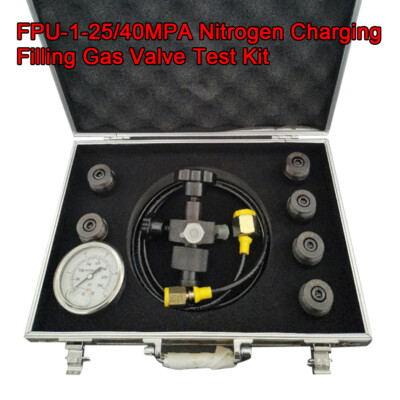 #ad FPU 1 25 Pressure Test Kit Hydraulic Accumulator Nitrogen Charging Filling Kit $162.26