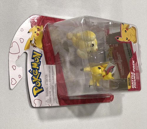 Pokemon Battle Figur Action Ready 2 Pack Valentine's Figuren Pikachu & Fidough - Bild 4 von 11
