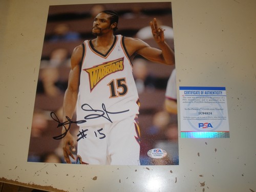 Latrell Sprewell Warriors Auto Autograph 8x10 Photo PSA DNA