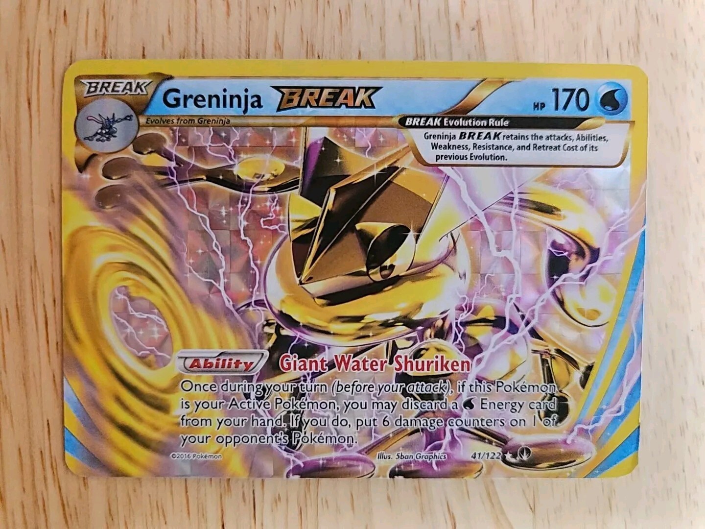 Greninja BREAK 41/122 BREAKpoint NM Ultra Rare Pokemon Card