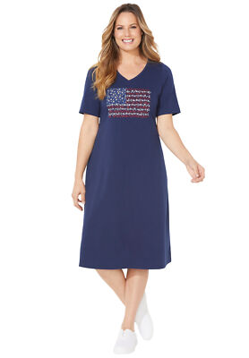 Catherines Women's Plus Size Mayfair Park A-Line Dress