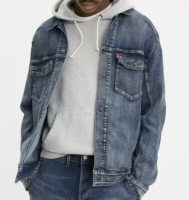 Levi s Engineered Jeans Men s Denim Trucker jacket Size S NWT Retail $118