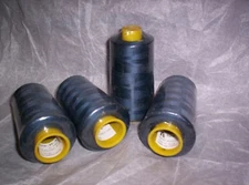 4ea THREAD 6,000yd DARK BLUE #608 COTTON-look/ POLYESTER Multipurpose. 1 open