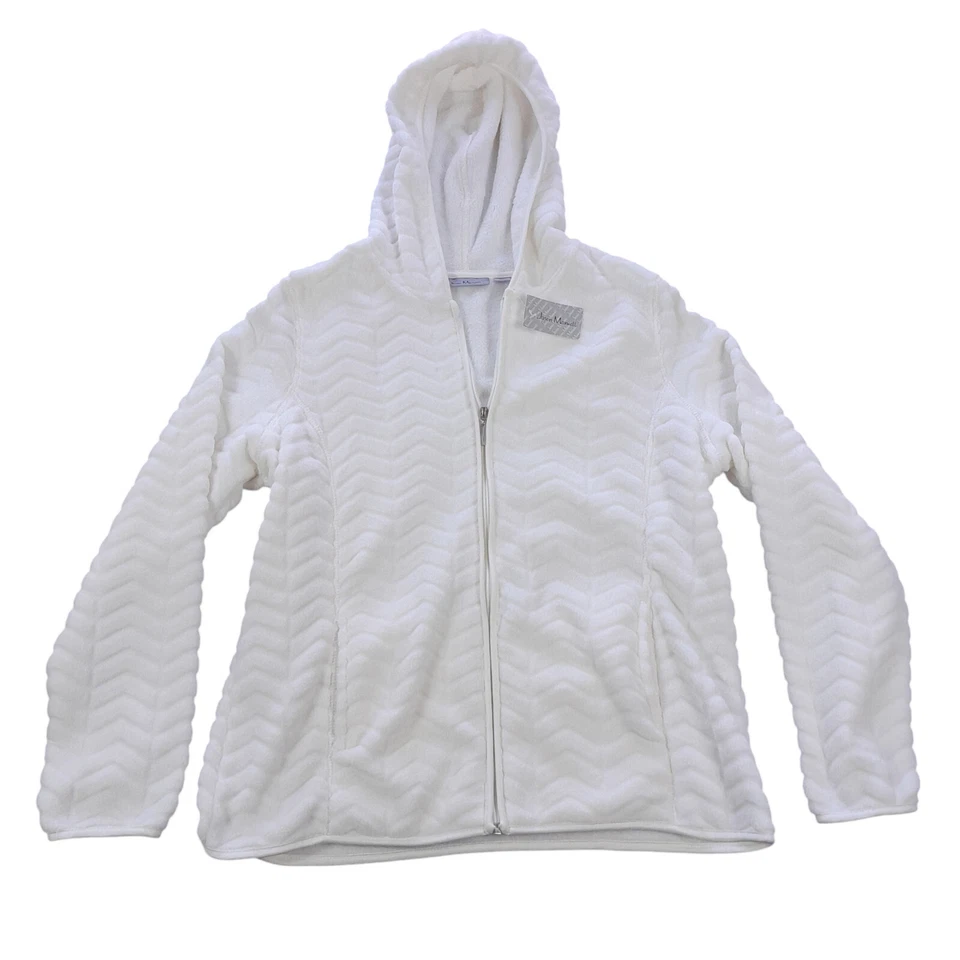 Jason Maxwell Sudadera con Capucha Mujer M/Crebilla Completa/Full Flece+Patrón Ondas/Manga Larga Foto 3 de 4