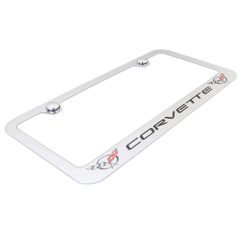 Chevy Corvette C5 License Plate Frame (Chrome) - Picture 2 of 3
