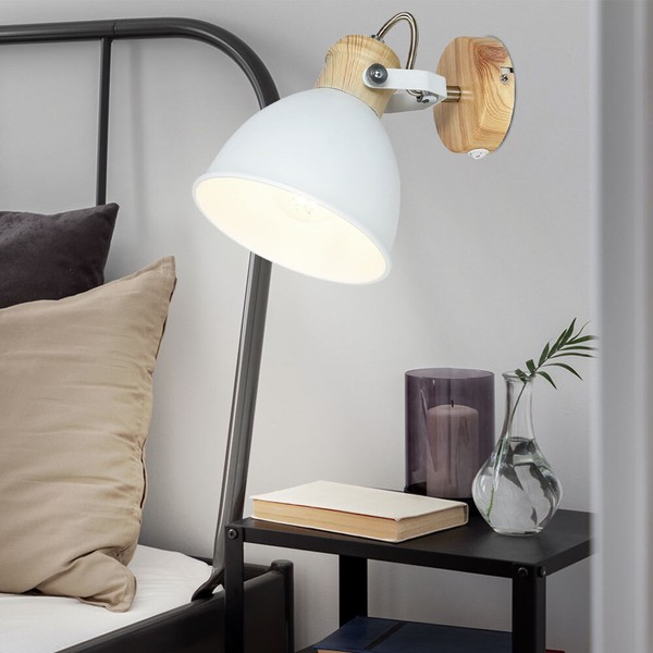 Wandstrahler Wandlampe Spotlampe Verstellbar Wohnzimmerlampe Leselampe H 18,5Cm-image