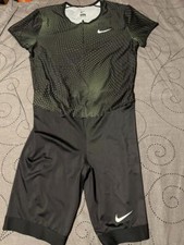 NIKE ELITE PRO BLACK - GREEN SPEEDSUIT TRACK FIELD S/S SIZE 2XL MEN NWOT