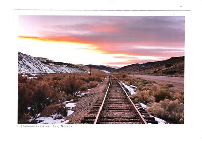 AK Ansichtskarte Eisenbahntrasse bei Ely / Nevada USA