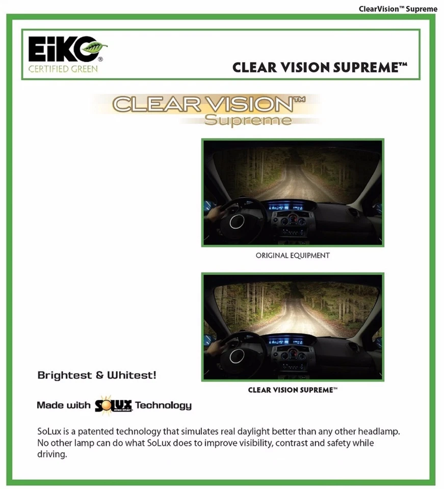 Eiko ClearVision Supreme H10 9145 42W Two Bulbs Fog Light Replacement Upgrade EO - Image 4 of 4