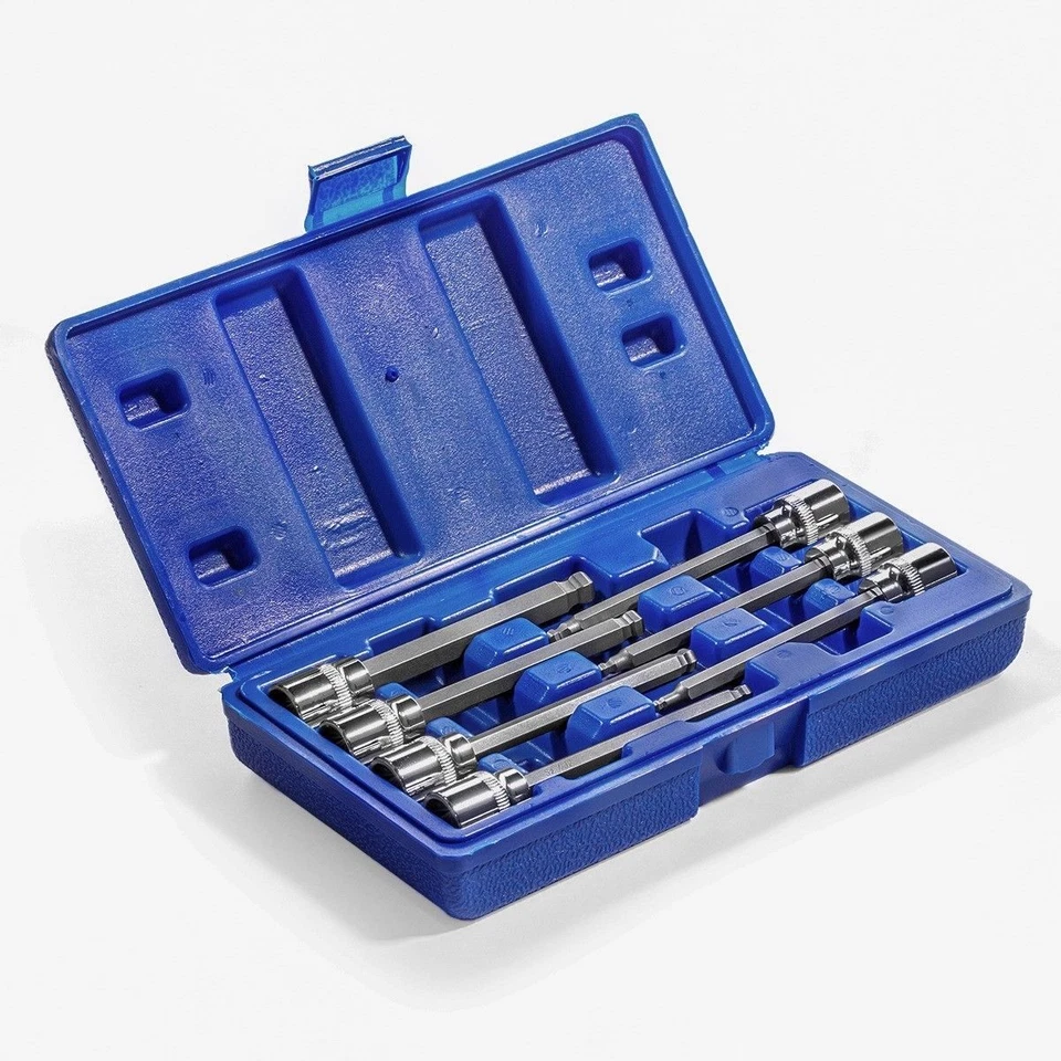 XtremepowerUS 7pc 3/8" Ball End Long 4.3" standard sae Hex Allen Bits Sockets - Image 2 of 4