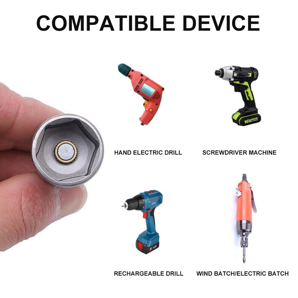 1 Pc Caravan Leg Winder Hexagon 19mm Socket Adaptor For Drill Impact