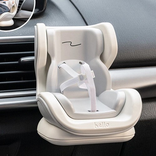 Modello di seggiolino auto per bambole 17 cm - carino e sicuro adatto per mini bambole, ornamento - Foto 8 di 11