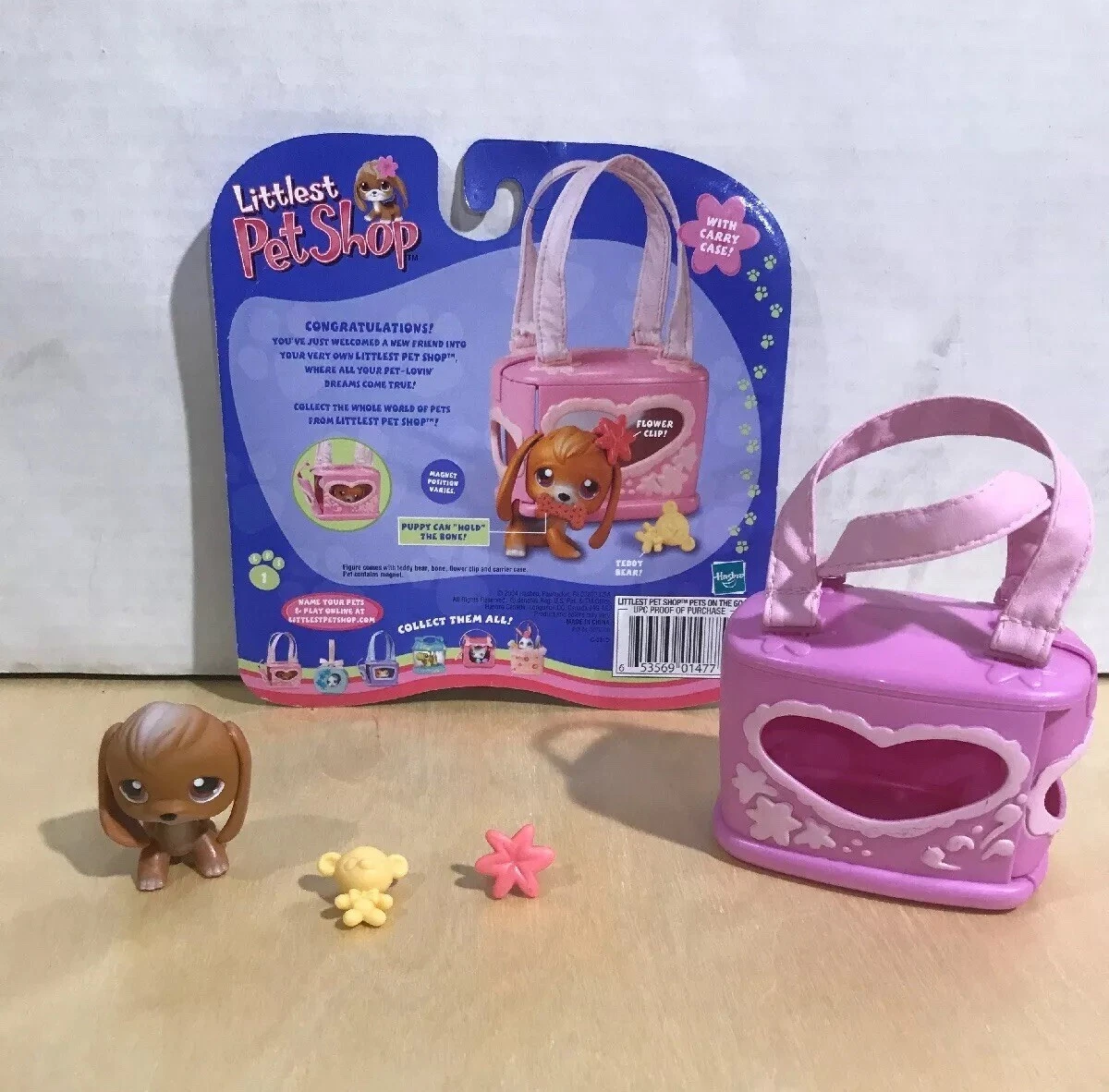 LPS Littlest Pet Shop BEAGLE Dog w Heart Case lot 16 Rare Retired FIRST 80 PET