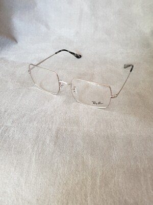 Orig. Ray-Ban Brillengestell RB 1969 Rectangle 2501 Silberfarben Top Neu
