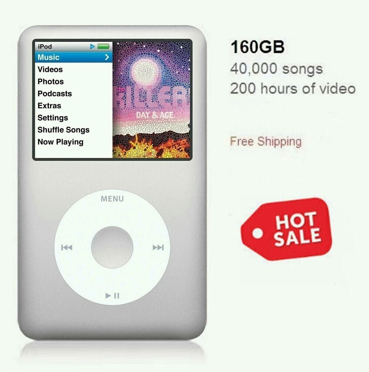 Apple iPod Classic 160GBシルバー(MC293J/A) ジャンク